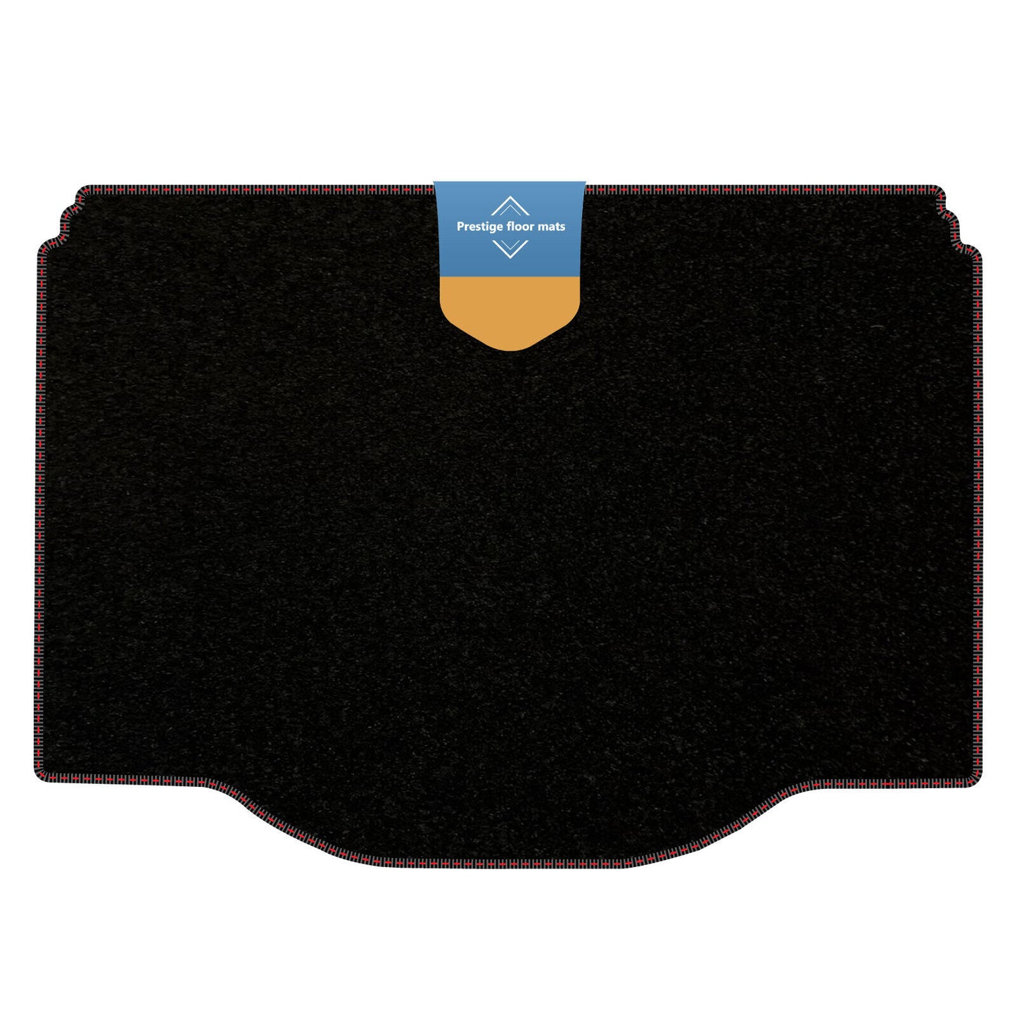 Fits Vauxhall Mokka 2012-2020 Boot Mat Black Carpet with Coloured Stitch Edge