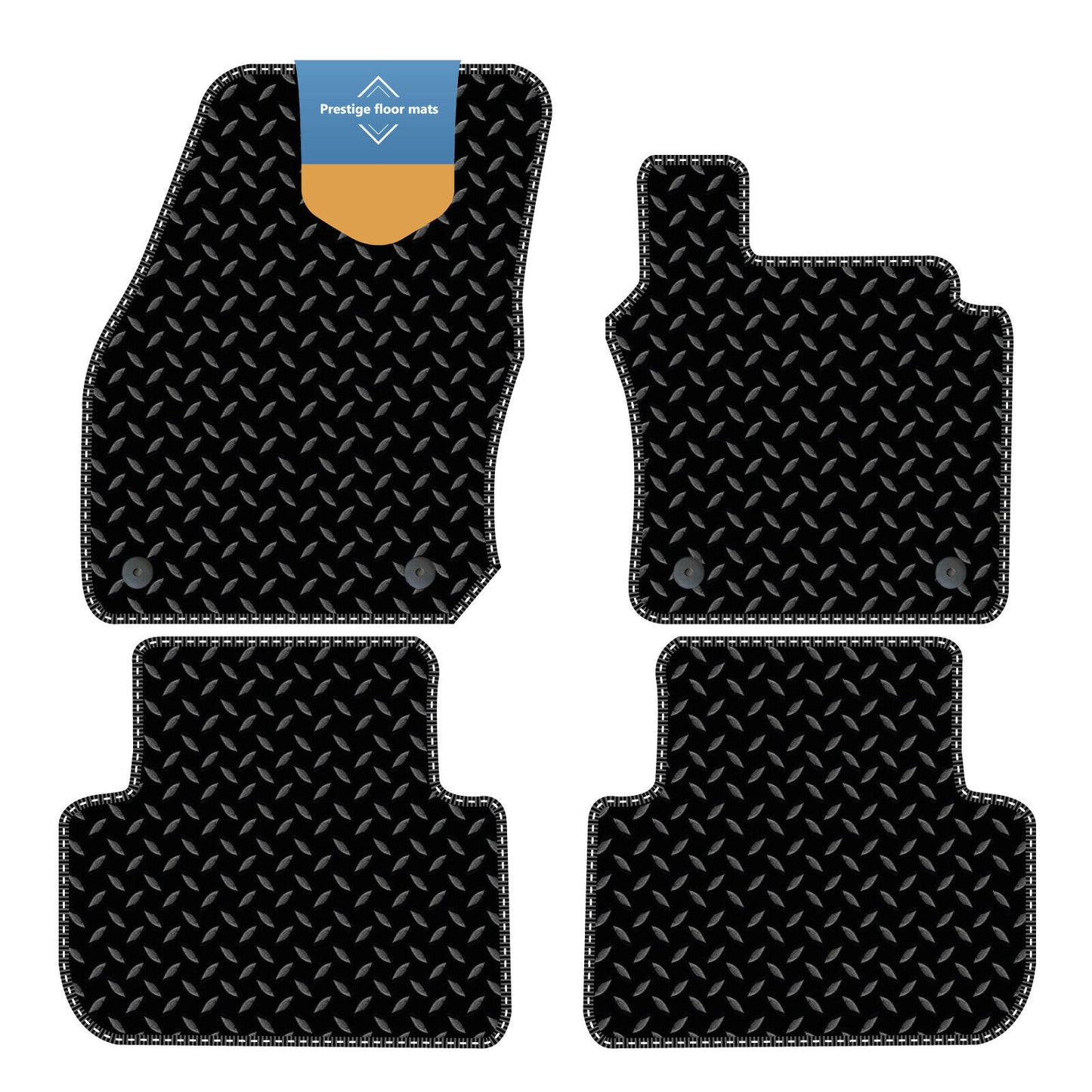 Fits Volkswagen Tiguan 2024 on Fully Tailored Floor Mat Set