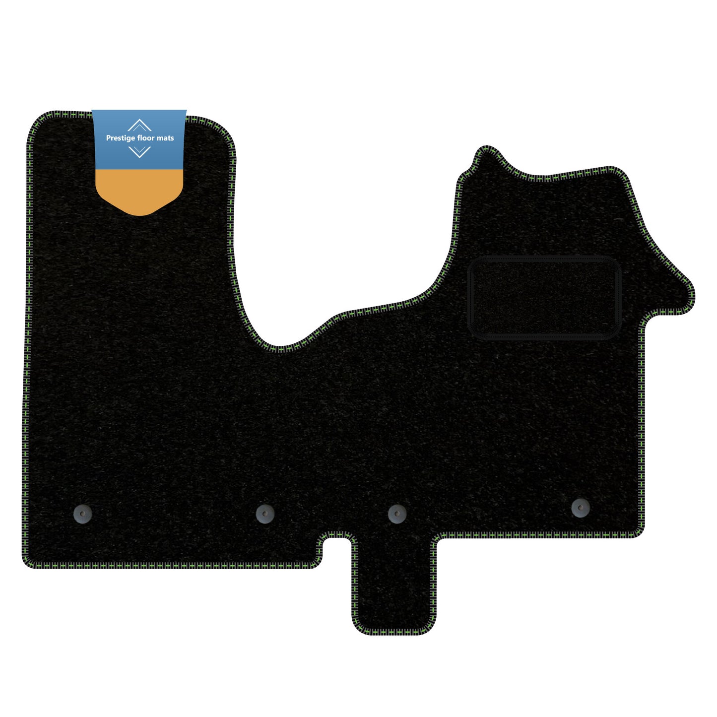 Fits Renault Traffic 2014 onwards Black Carpet with Coloured Stitch Edge