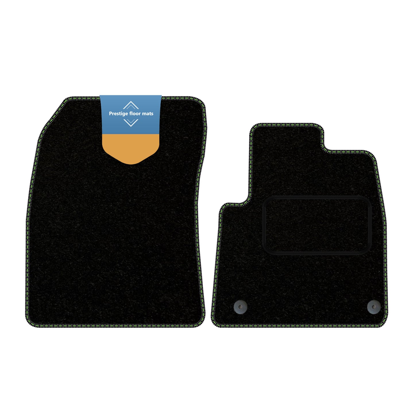 Fits Vauxhall Combo 2019 on Black Carpet with Coloured Stitch Edge