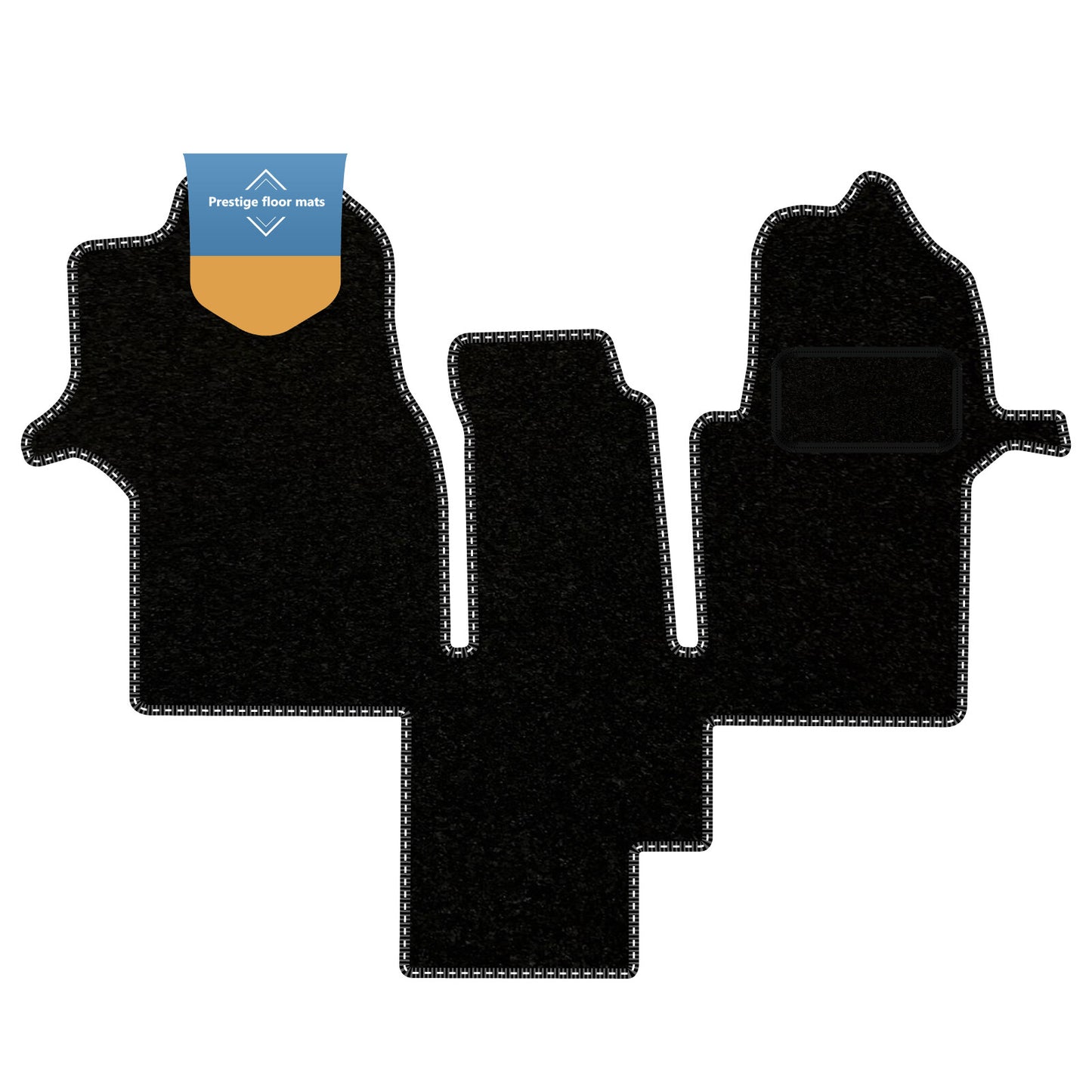 Fits MAN TGE Motorhome 2017 On Black Carpet with Coloured Stitch Edge