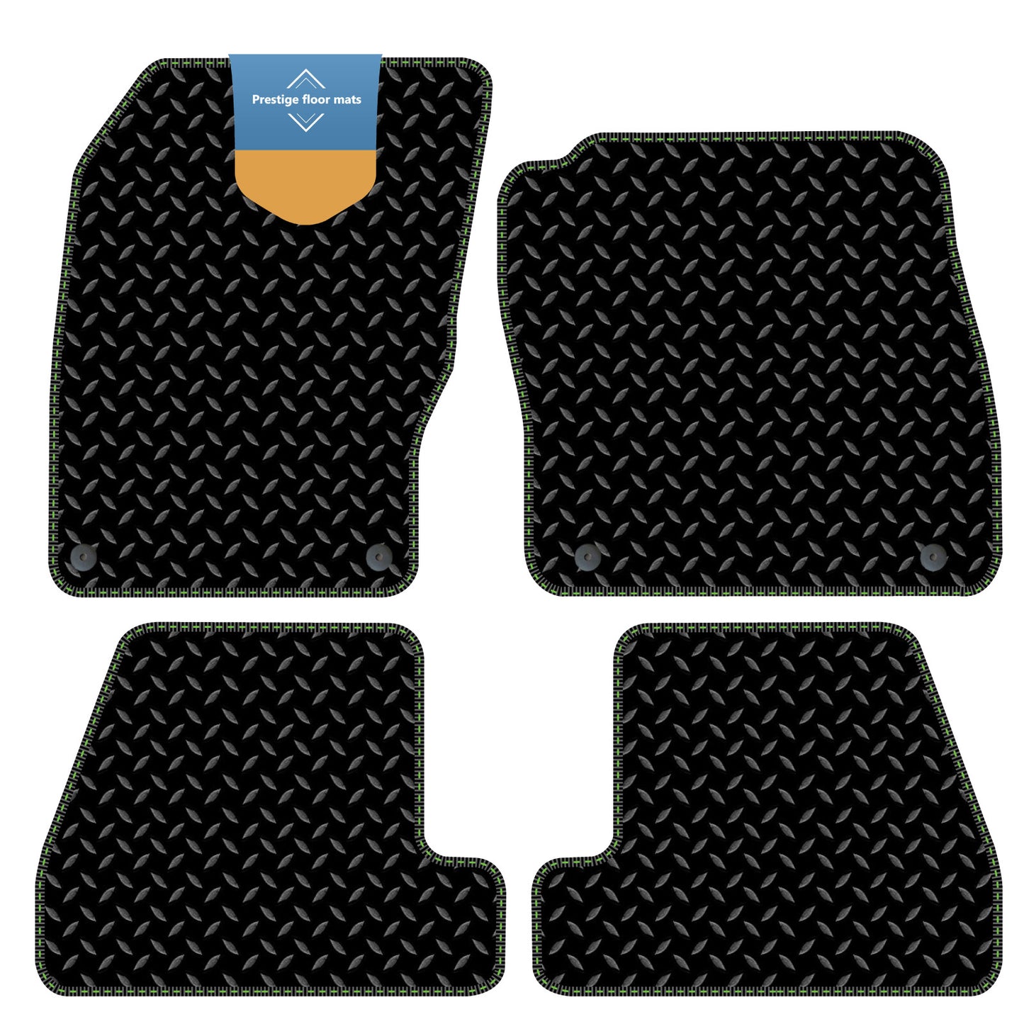 Fits Ford Focus 2015-2018 3mm Rubber with Coloured Stitch Edge