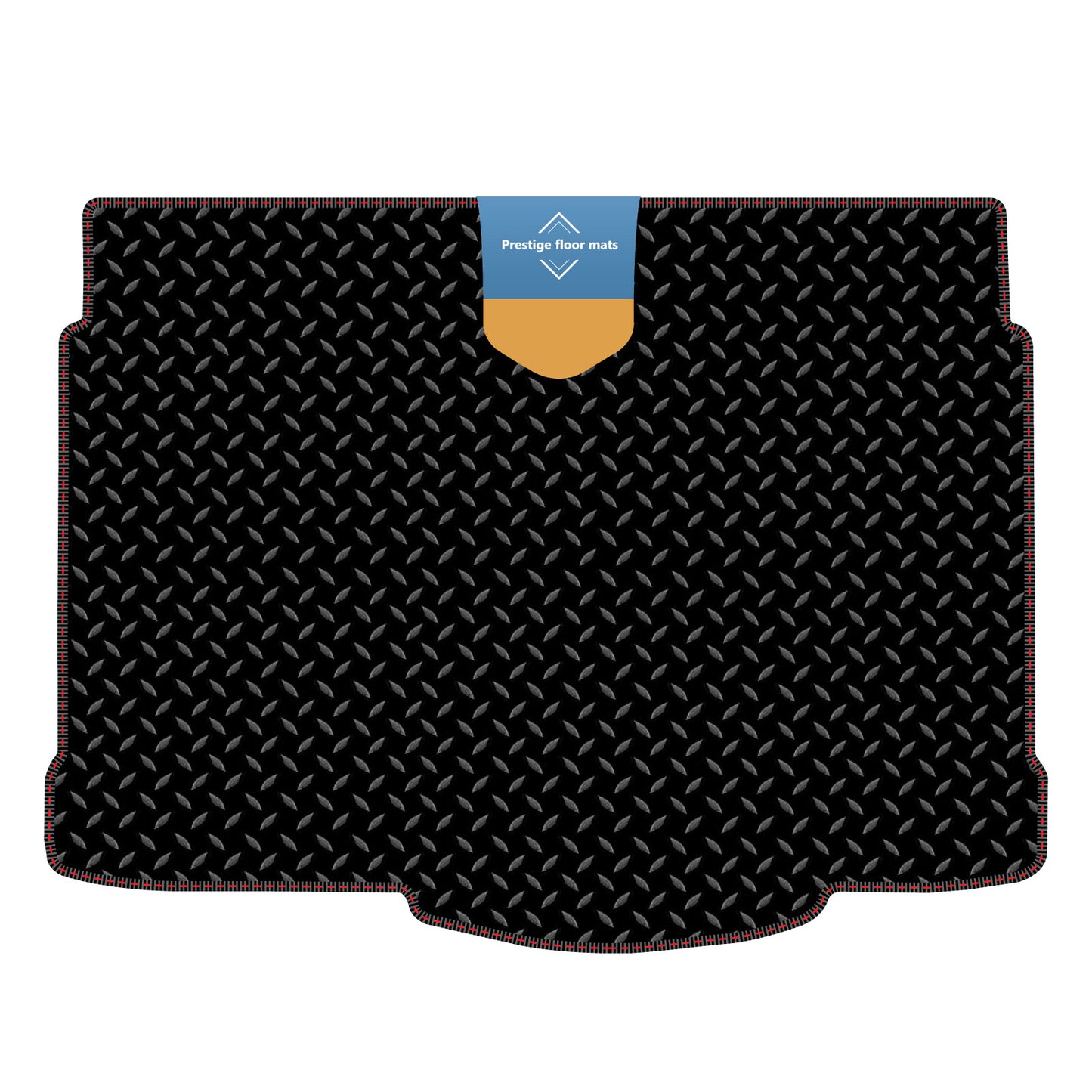 Fits Vauxhall Corsa D 2007-2014 Boot Mat in 3mm Rubber with Coloured Stitch Ed