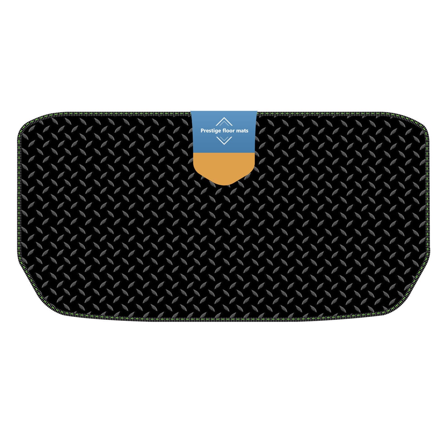 Fits Tesla Model Y 2022 on Trunk Mat Black 3mm Rubber with Coloured Stitch Edge