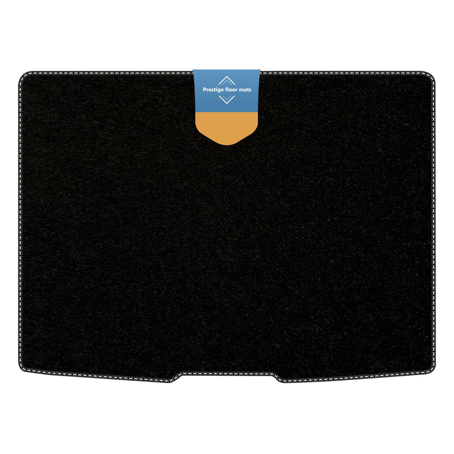 Fits Ford Focus 2018 on Hatch Upper Boot Mat in 3mm Rubber Coloured Stitch Edge