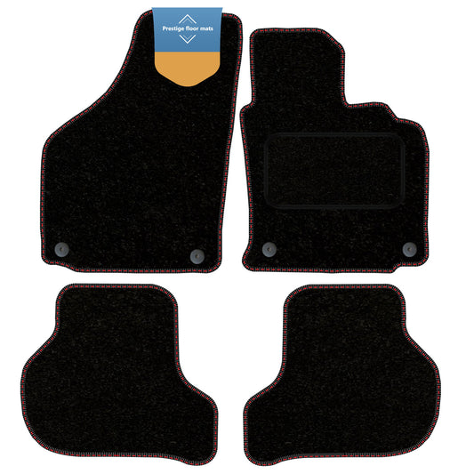 Fits VW Golf MK5 2007-2008 Round Clip Fully Tailored Car Floor Mat