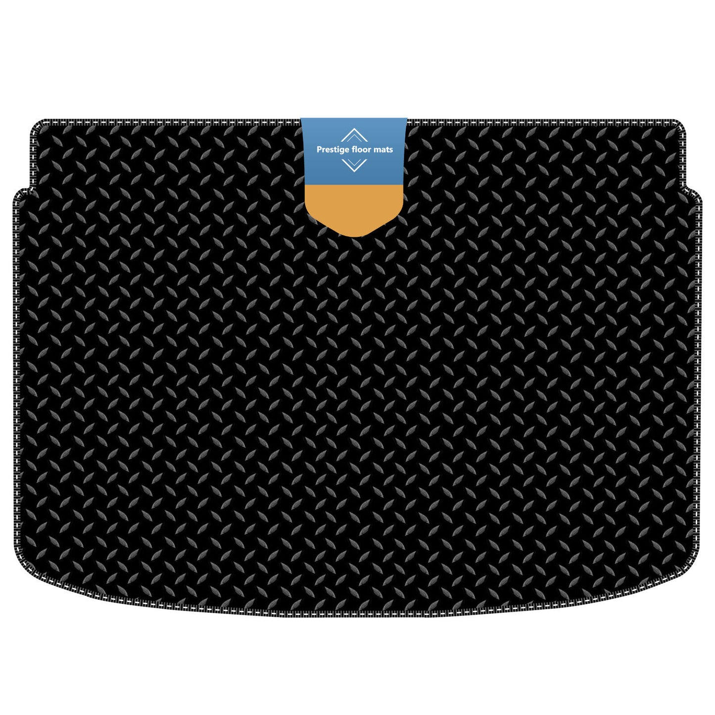 Fits Audi A1 2010-2018 Lower Boot Mat in 3mm Rubber with Coloured Stitch Edge