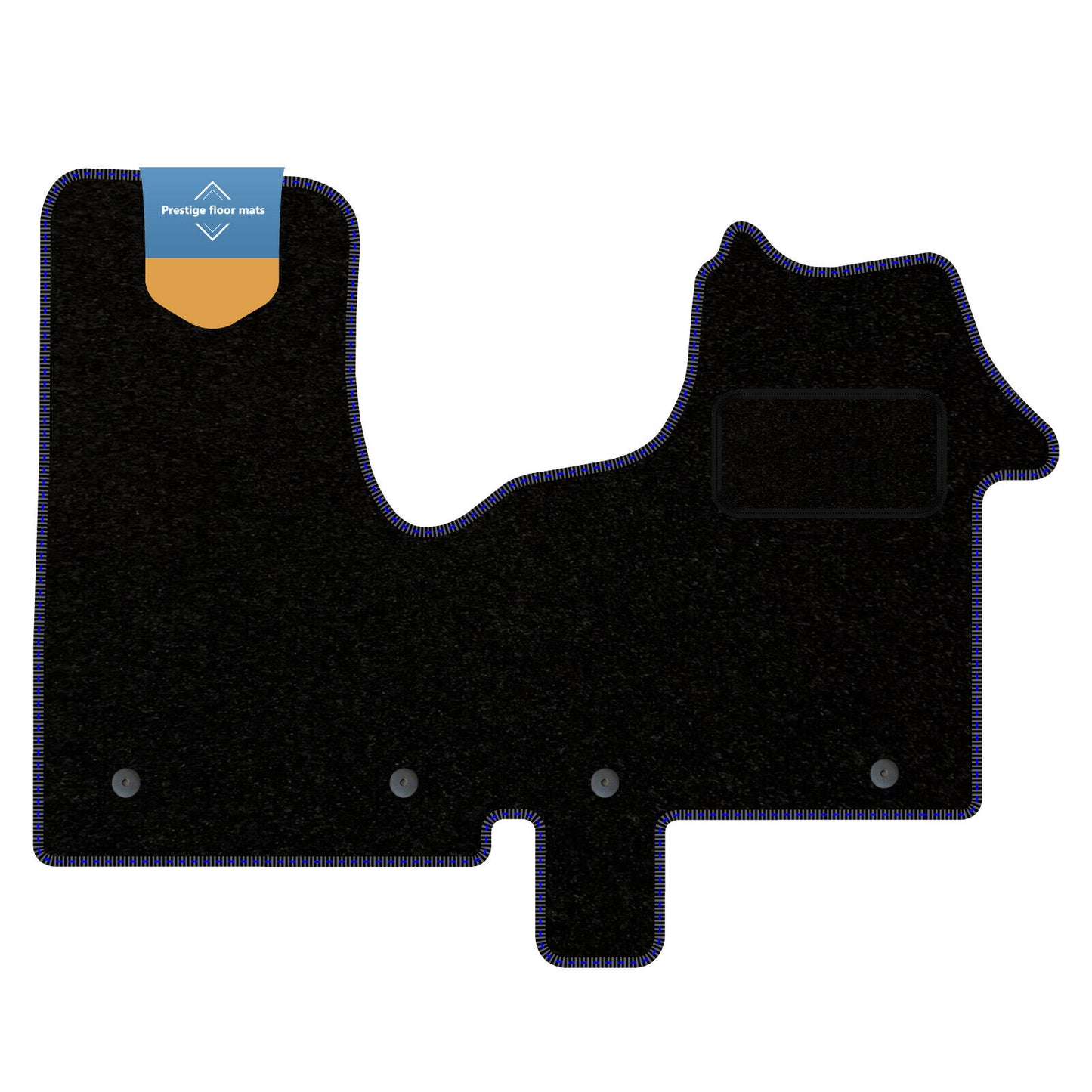 Fits Renault Traffic 2014 onwards Black Carpet with Coloured Stitch Edge