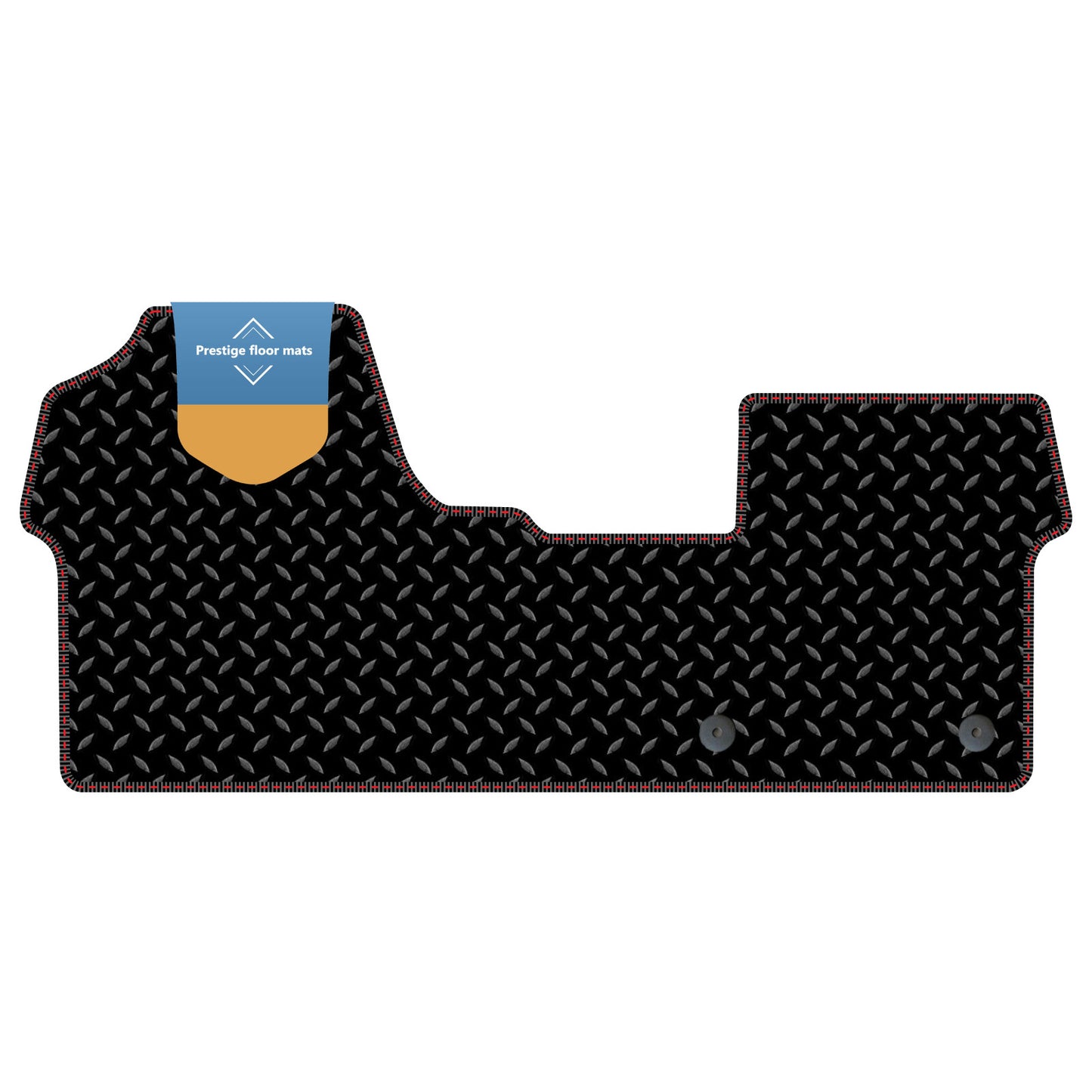 Fits Peugeot Expert Van 2016 On Black 3mm Rubber with Coloured Stitch Edge