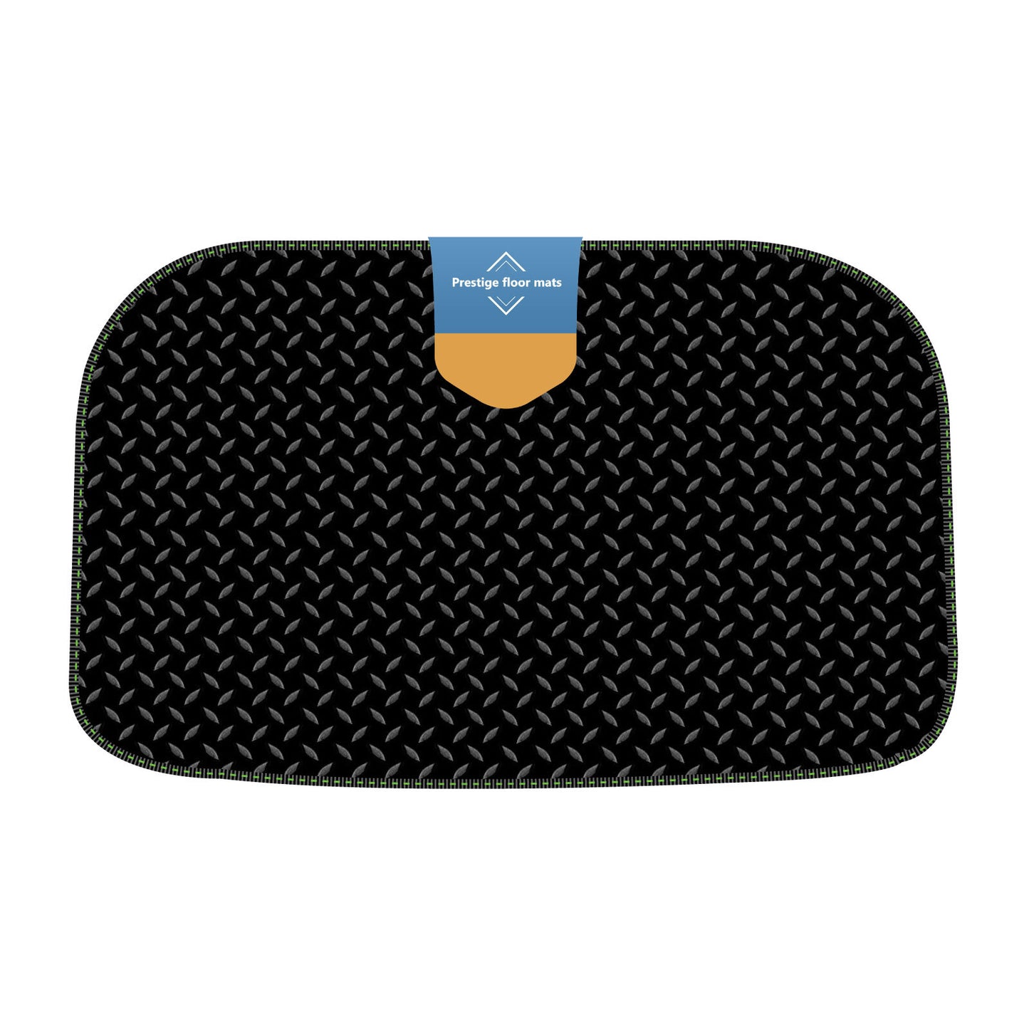 Fits Tesla Model Y Under Boot Mat in 3mm Rubber with Coloured Stitch Edge