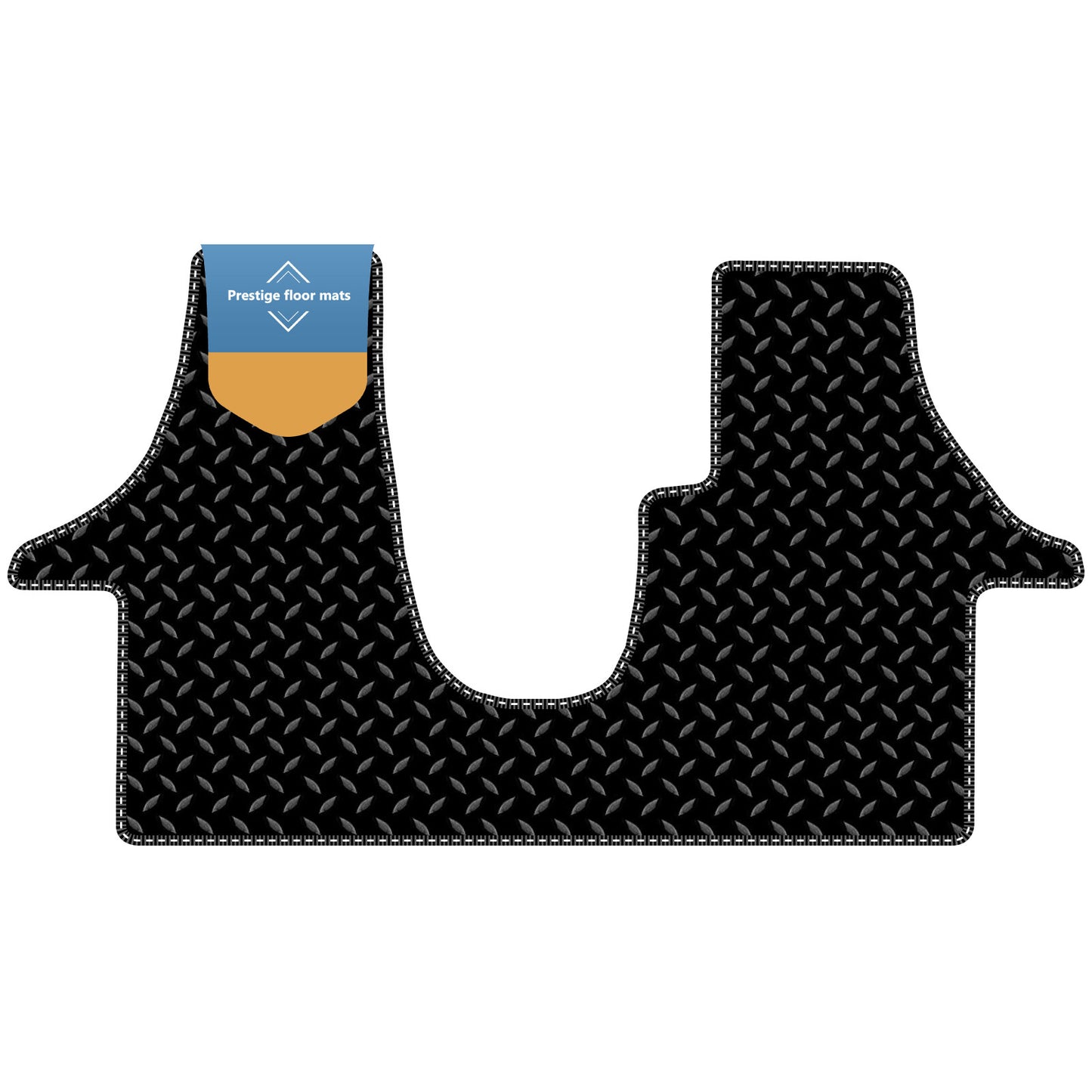 Fits Black Volkswagen T6 2015-2019 Facelift 3mm Rubber with Coloured Stitch Edge