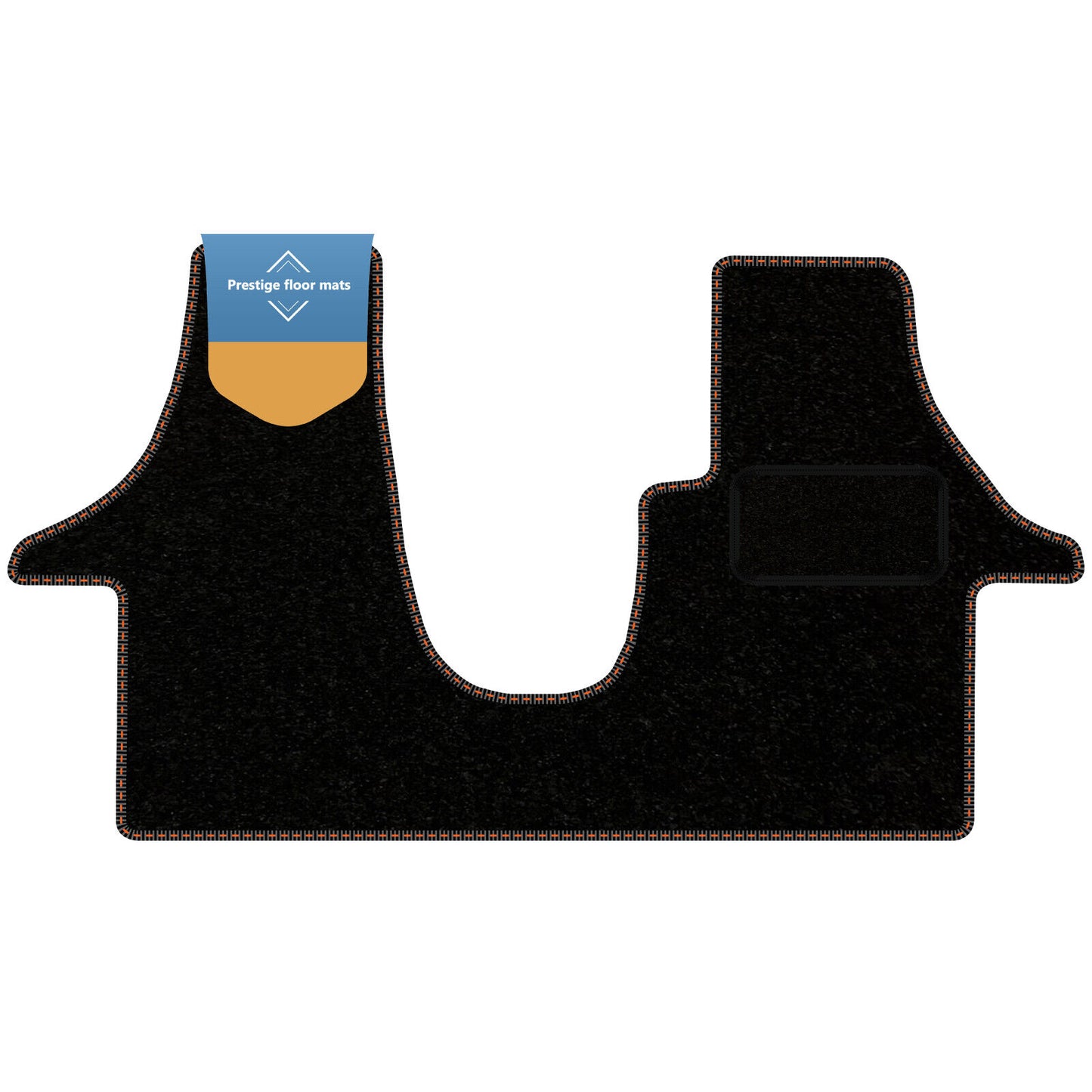Fits Volkswagen T6 2015-2020 Facelift Black Carpet with Coloured Stitch Edge