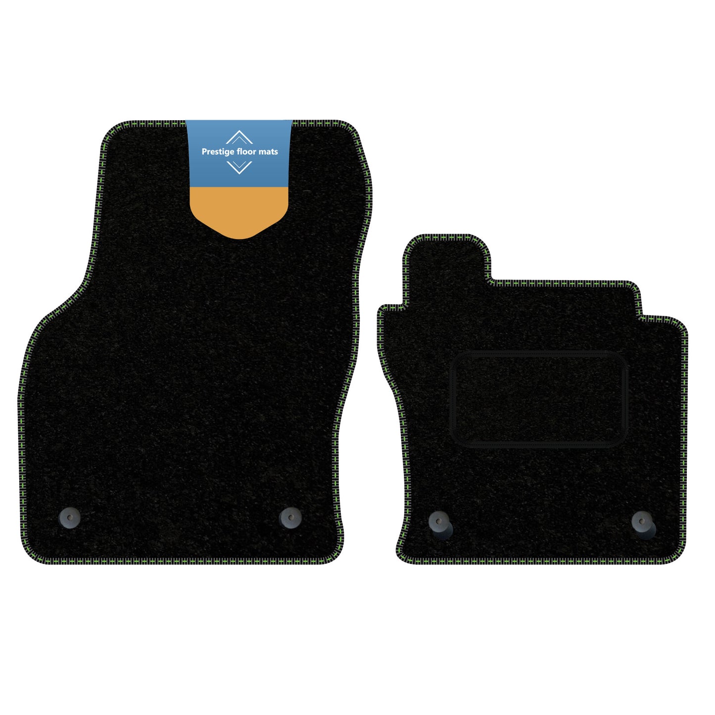 Fits Volkswagen Caddy Cargo Van 2021 on Black Carpet with Coloured Stitch Edge