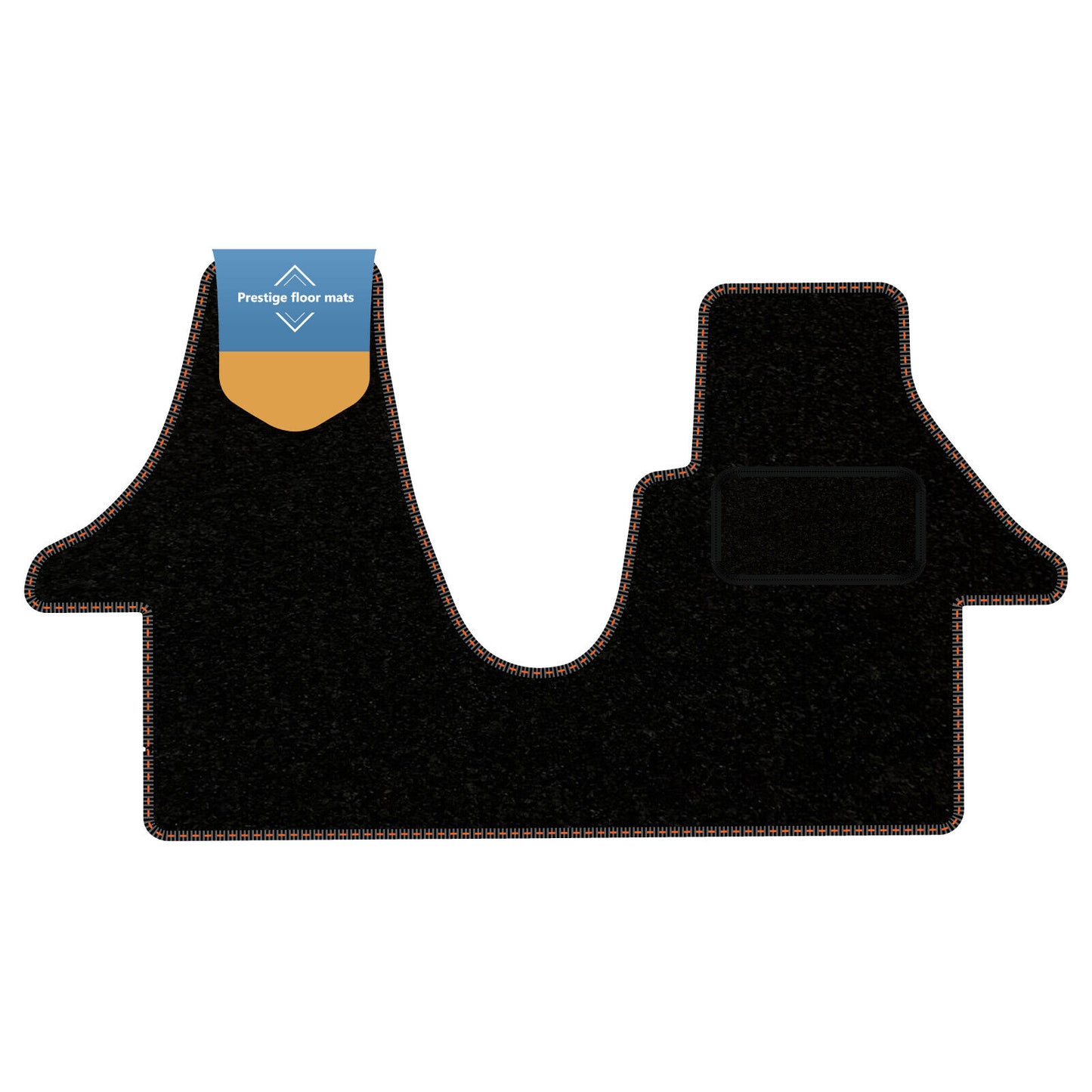 Fits Volkswagen Transporter T5 2003-2015 Black Carpet with Coloured Stitch Edge