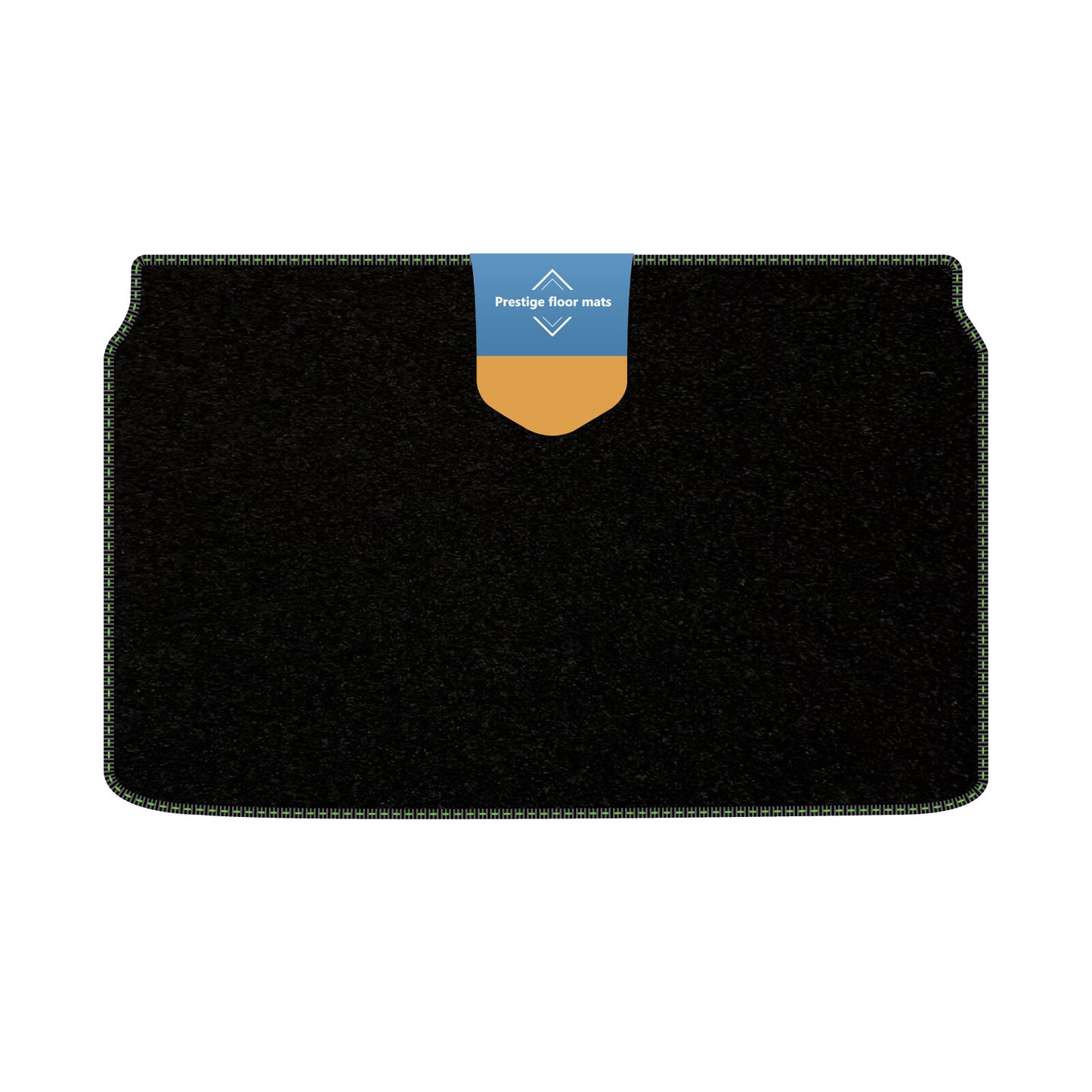 Fits Peugeot 2008 Electric 2020 BootMat Black Carpet with Coloured Stitch Edge