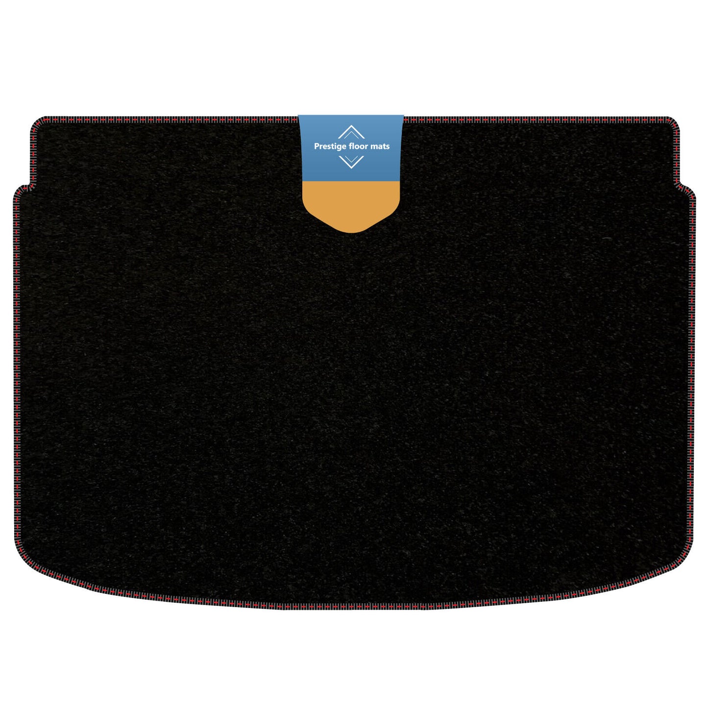 Fits Audi A1 Lower Boot Mat 2010-2018  Black Carpet with Coloured Stitch Edge