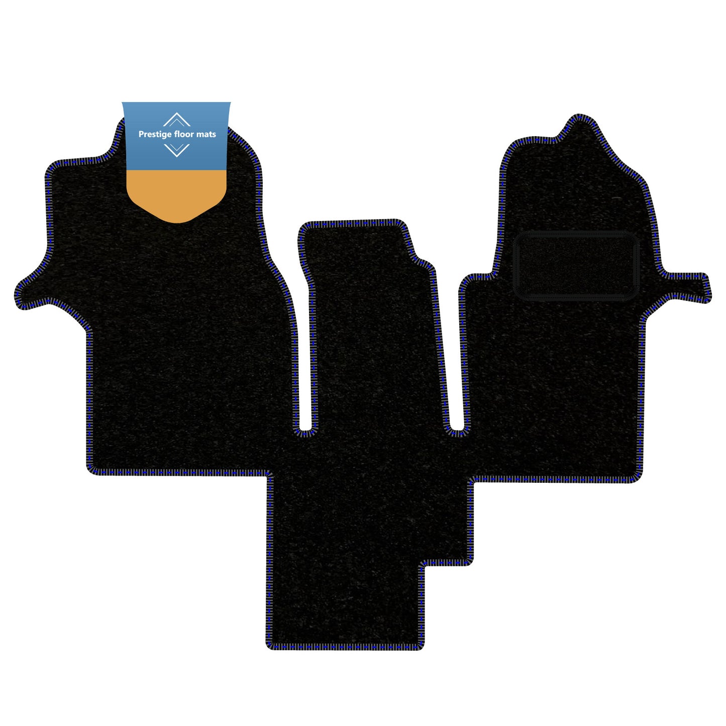 Fits MAN TGE Motorhome 2017 On Black Carpet with Coloured Stitch Edge