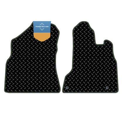 Fits Peugeot Partner 2008-2018 Black 3mm Rubber with Coloured Stitch Edge