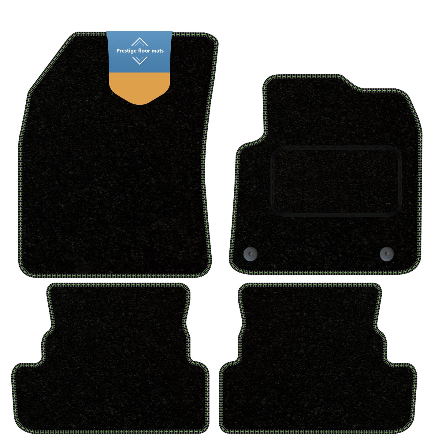 Fits Vauxhall Grandland PHEV 2020 on Black Carpet with Coloured Stitch Edge