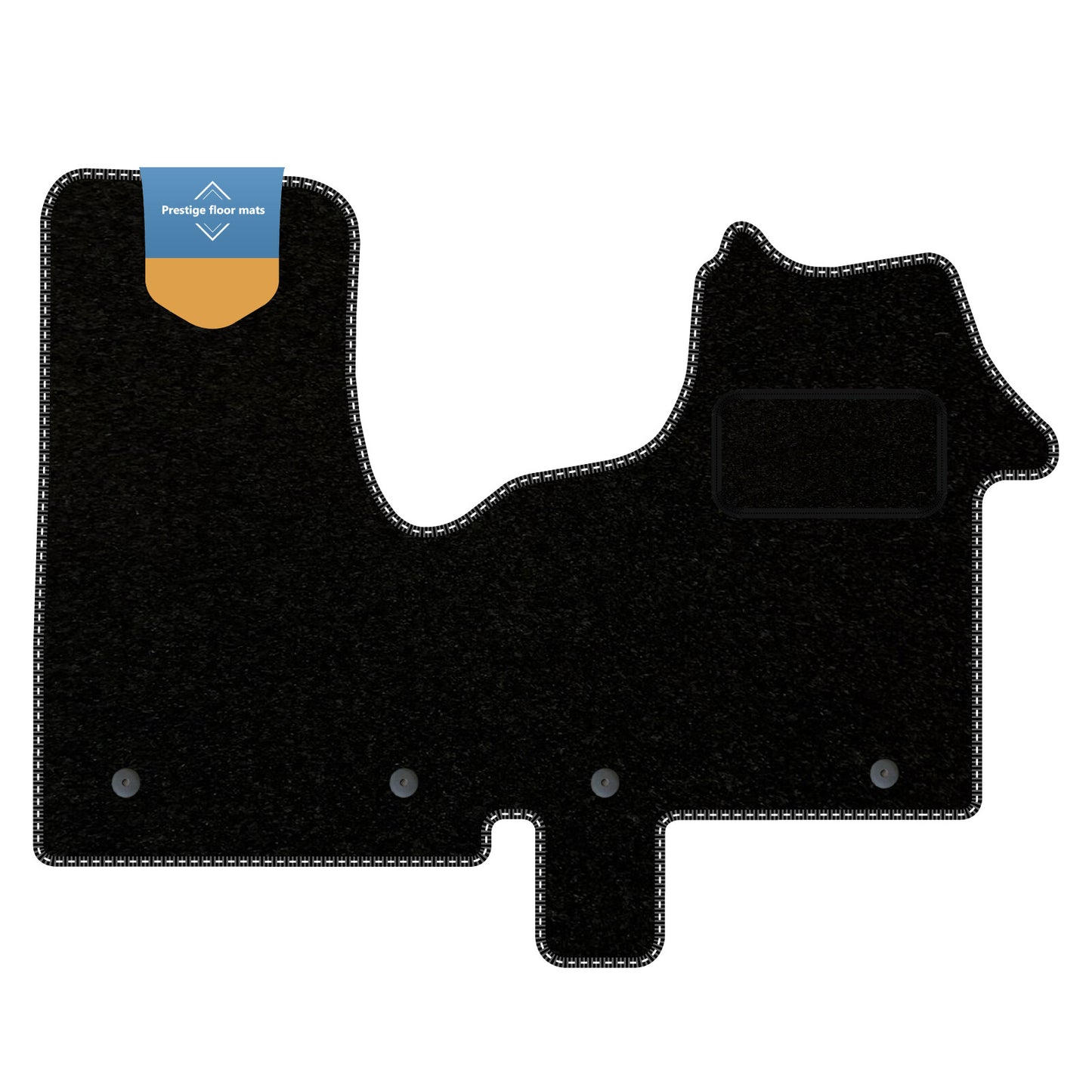 Fits Vauxhall Vivaro 2014-2019 Black Carpet with Coloured Stitch Edge
