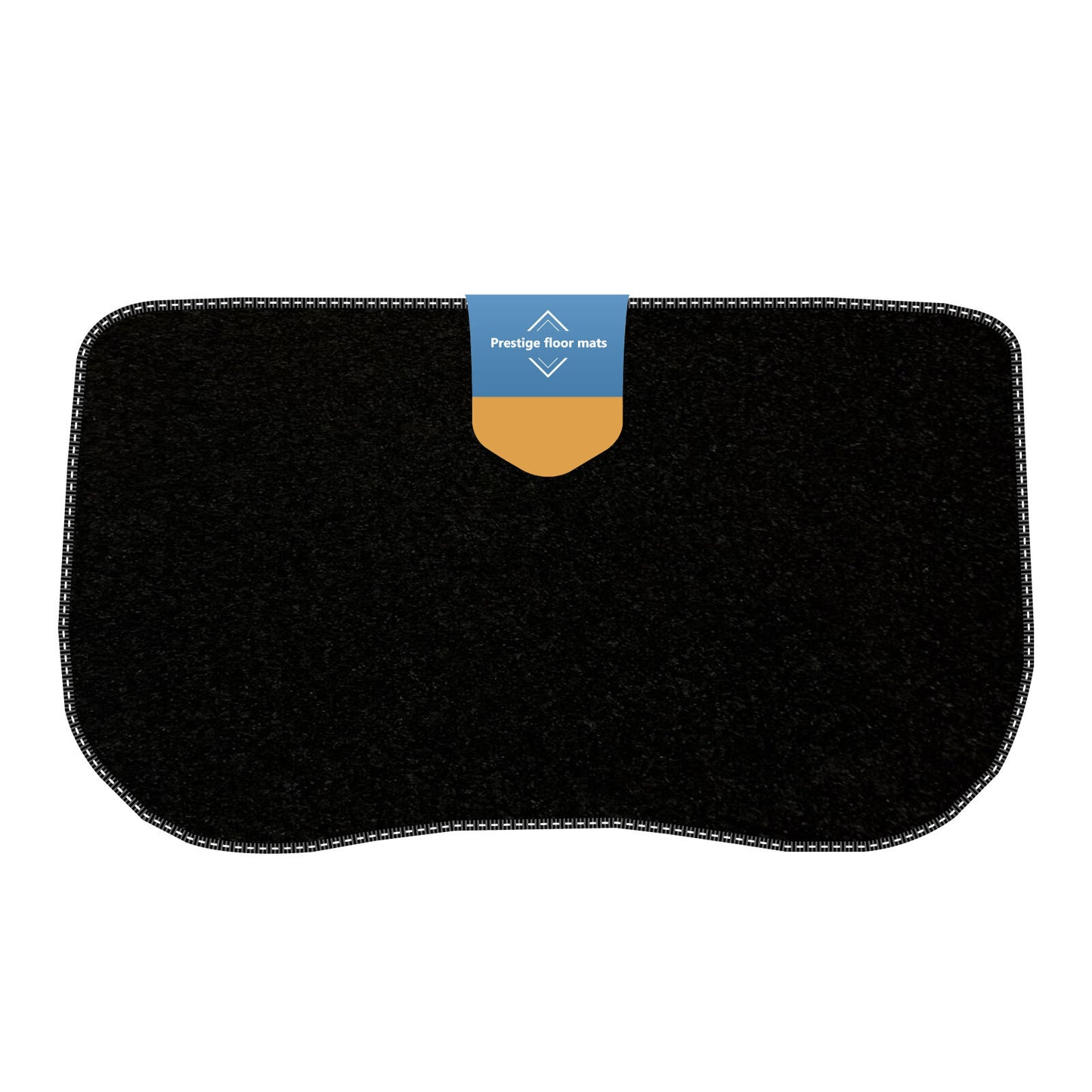 Fits Tesla 3 Trunk Mat 2017-2020 Black Carpet with Coloured Stitch Edge