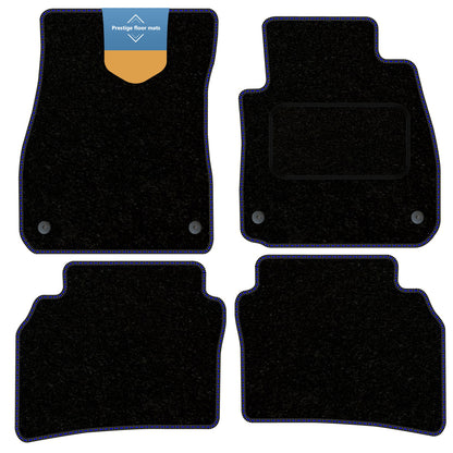 Fits Vauxhall Insignia 2017 On Black Carpet with Coloured Stitch Edge