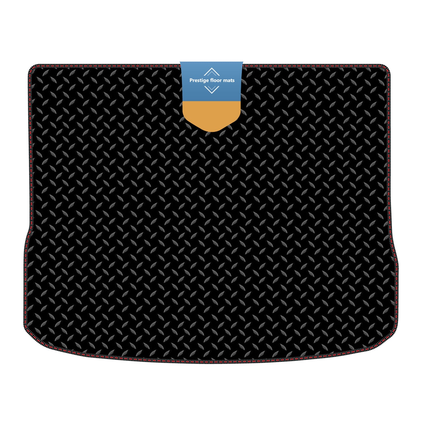 Fits Volkswagen Tiguan 2007-2016 Boot Mat in 3mm Rubber with Coloured Stitch