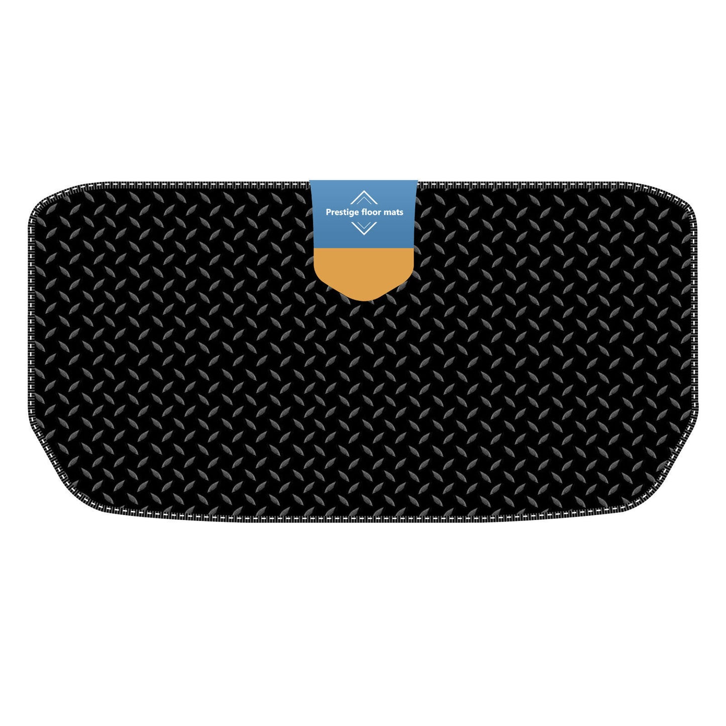 Fits Tesla Model Y 2022 on Trunk Mat Black 3mm Rubber with Coloured Stitch Edge