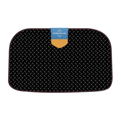 Fits Tesla Model Y Under Boot Mat in 3mm Rubber with Coloured Stitch Edge