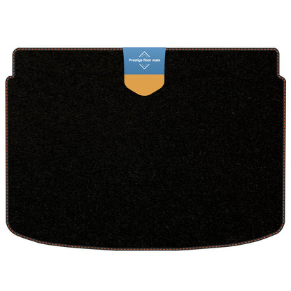 Fits Audi A1 Lower Boot Mat 2010-2018  Black Carpet with Coloured Stitch Edge