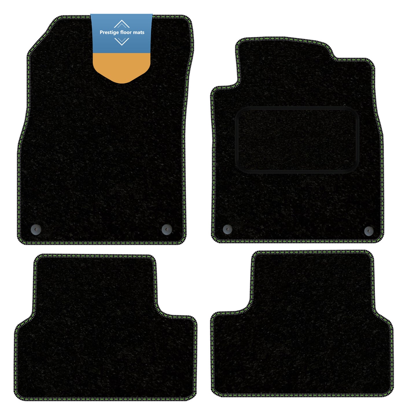 Fits Vauxhall Astra J 2010-2015 with 310mm Clip Space with Coloured Stitch Edge