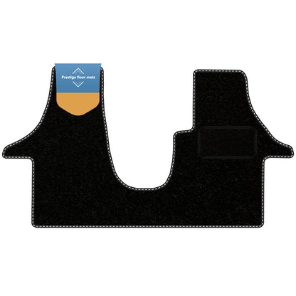 Fits Volkswagen T6 2015-2020 Facelift Black Carpet with Coloured Stitch Edge