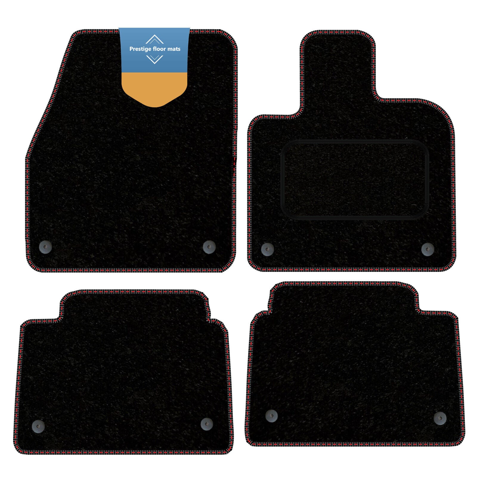 Fits Land Rover Discovery Sport PHEV 2020 on Carpet with Coloured Stitch Edge