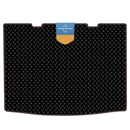 Fits Volkswagen Up 2012 On Boot Mat in 3mm Rubber with Coloured Stitch Edge