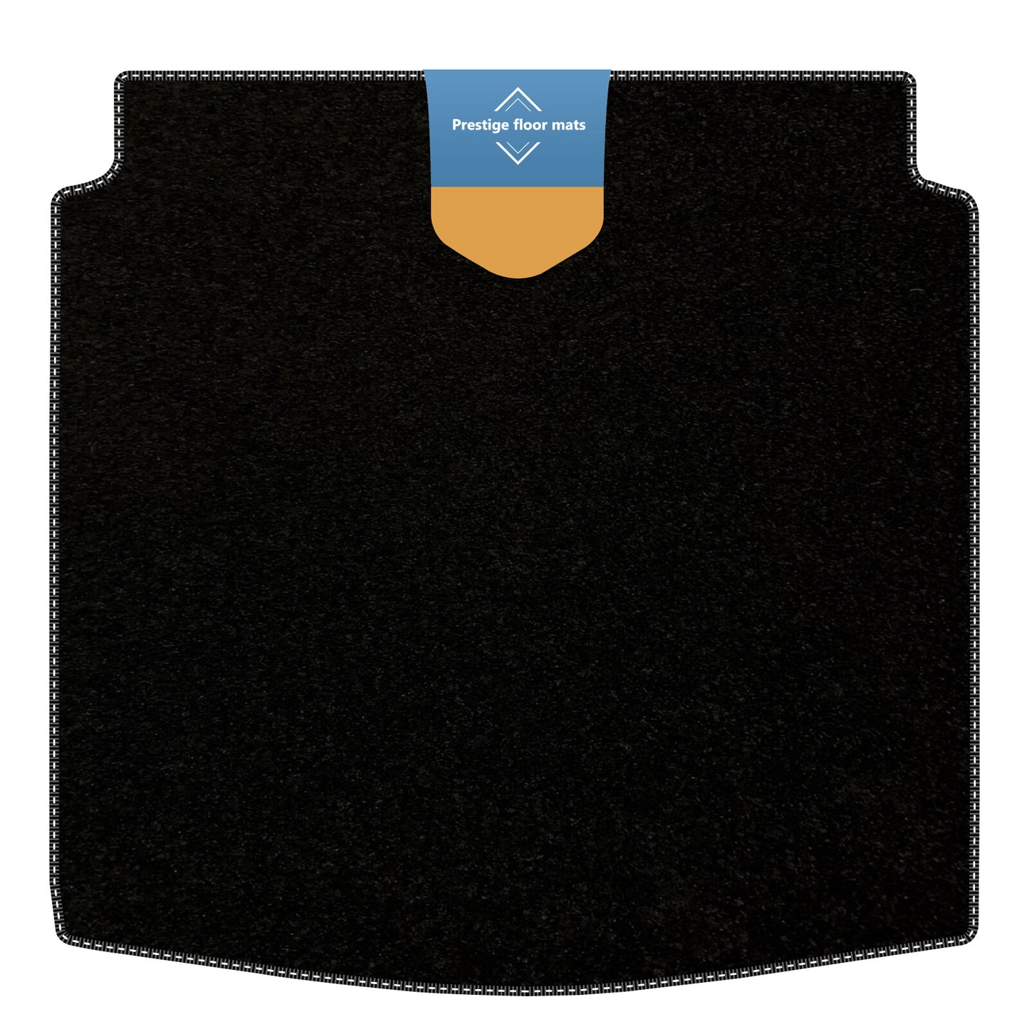 Fits Audi A4 2008-2015 Saloon Boot Mat Black Carpet with Coloured Stitch Edge