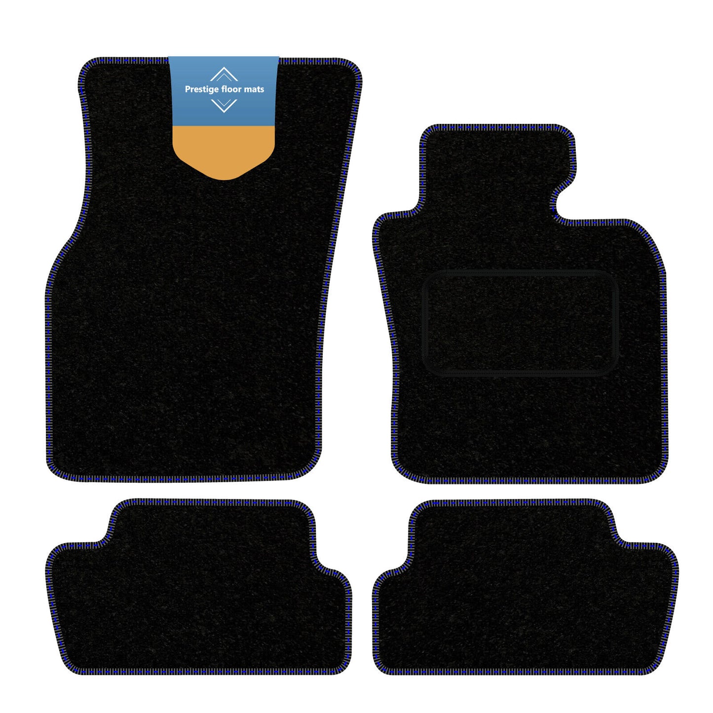 Fits BMW Mini 3DR Electric 2021 on Black Carpet with Coloured Stitch Edge