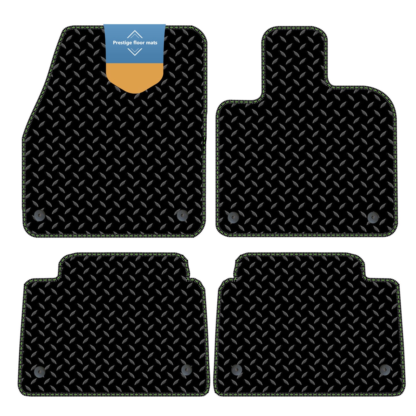 Fits Land Rover Discovery PHEV 2019 on 3mm Rubber with Coloured Stitch Edge