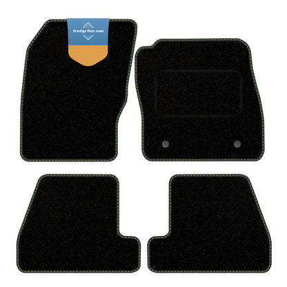 Fits Ford focus 2011-2015 Black Carpet with Coloured Stitch Edge