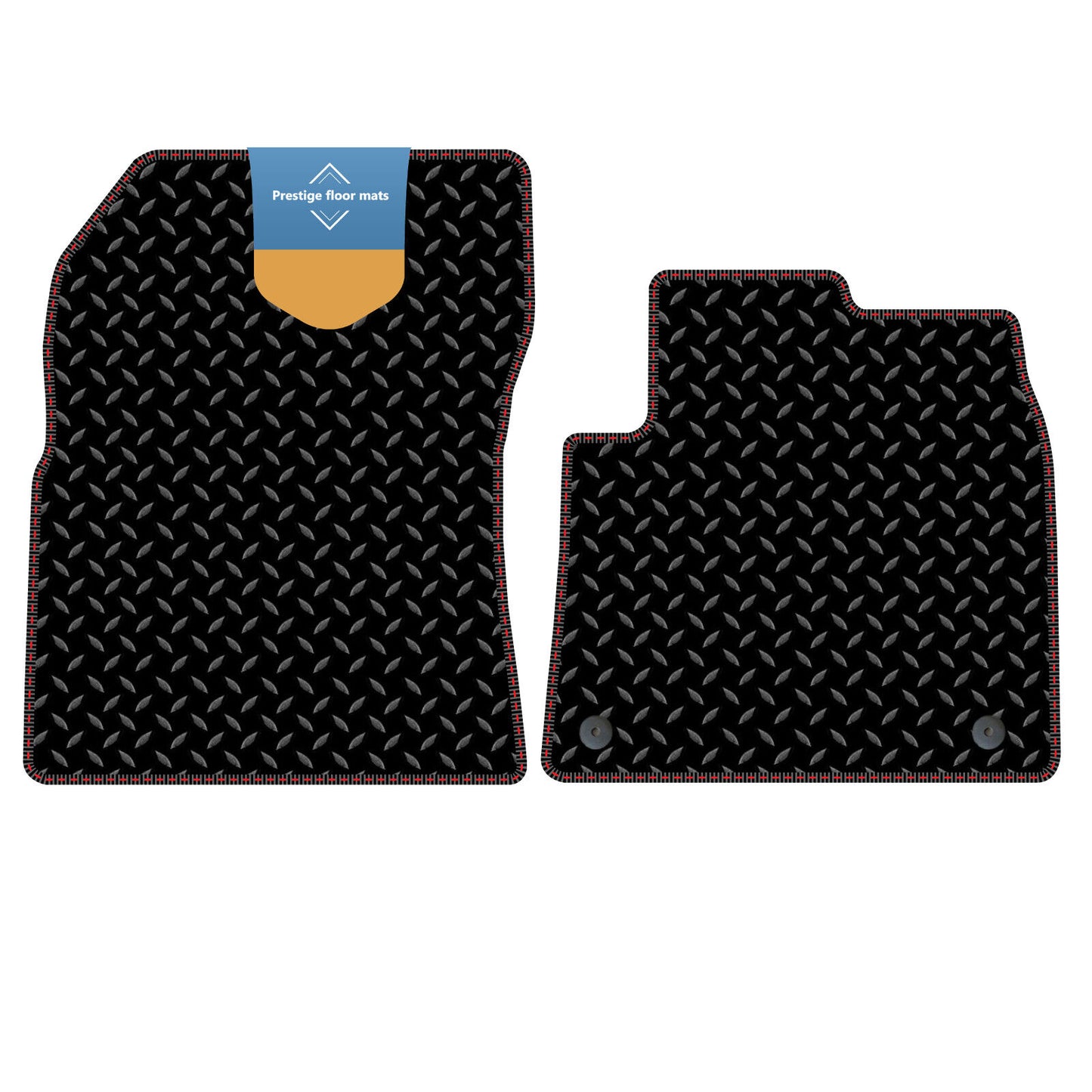 Fits Citroen Berlingo Van 2019 on Black 3mm Rubber with Coloured Stitch Edge