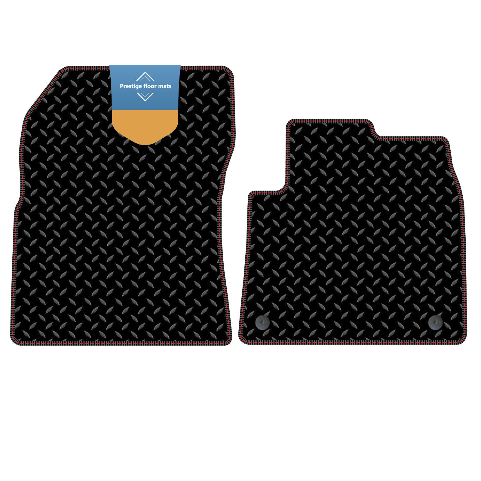 Fits Citroen Berlingo Van 2019 on Black 3mm Rubber with Coloured Stitch Edge