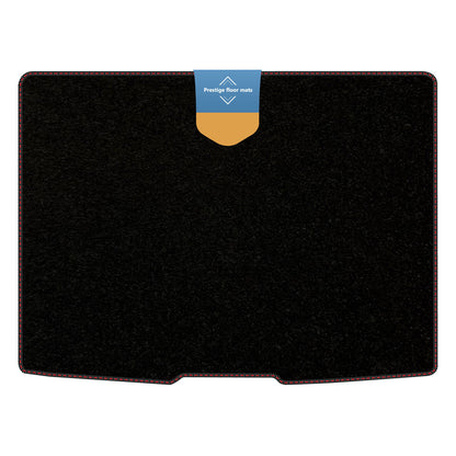 Fits Ford Focus 2018 on Hatch Upper Boot Mat in 3mm Rubber Coloured Stitch Edge