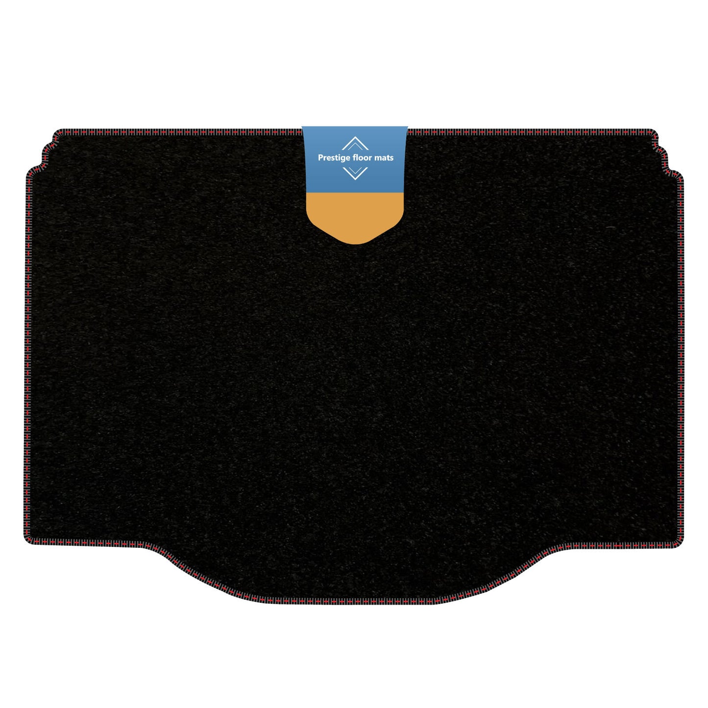 Fits Vauxhall Mokka 2012-2020 Boot Mat Black Carpet with Coloured Stitch Edge
