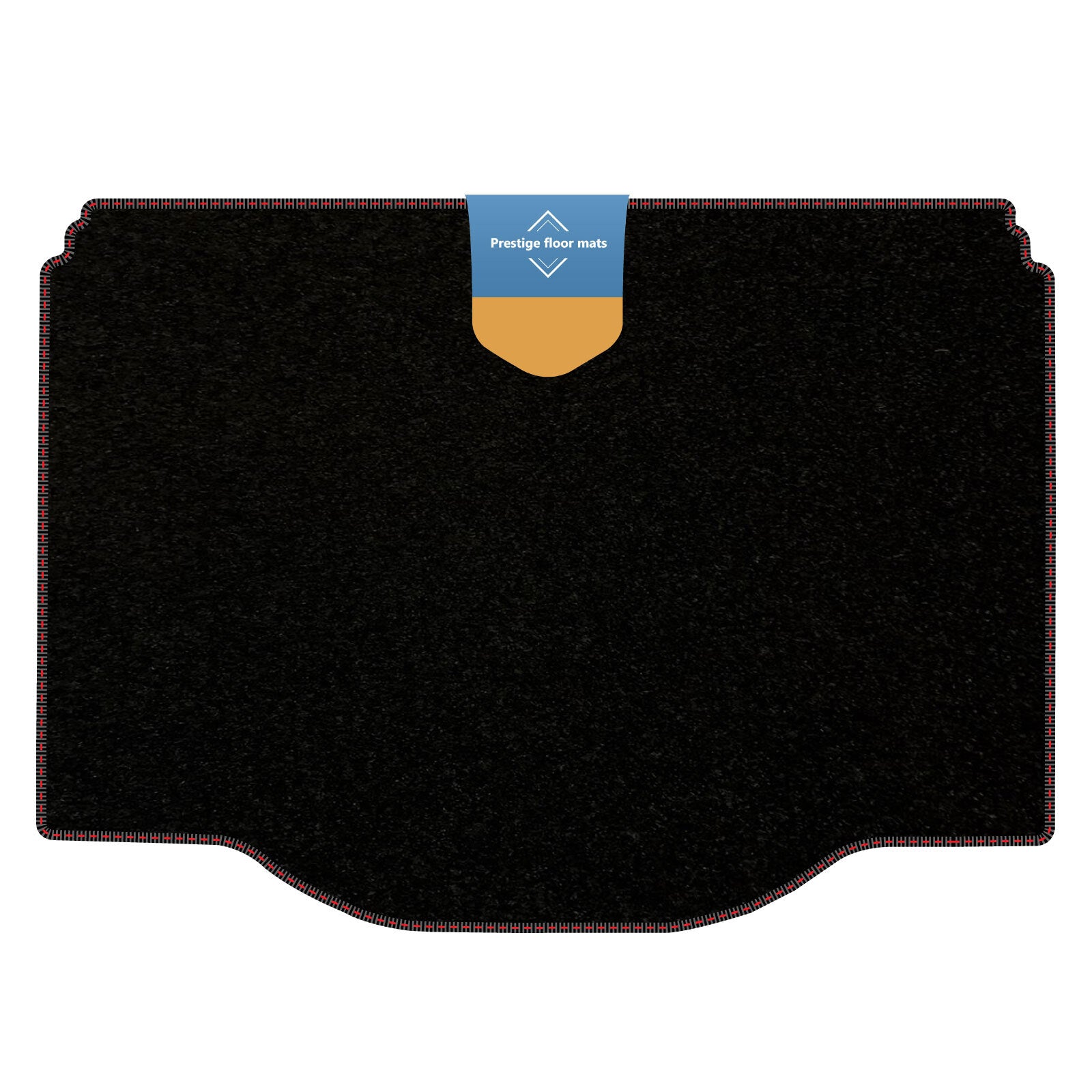 Fits Vauxhall Mokka 2012-2020 Boot Mat Black Carpet with Coloured Stitch Edge