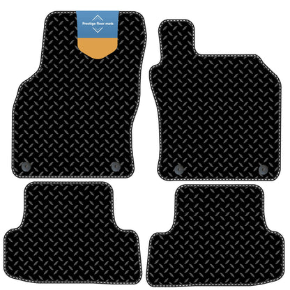 Fits Audi A3 2012-2020 Black 3mm Rubber with Coloured Stitch Edge