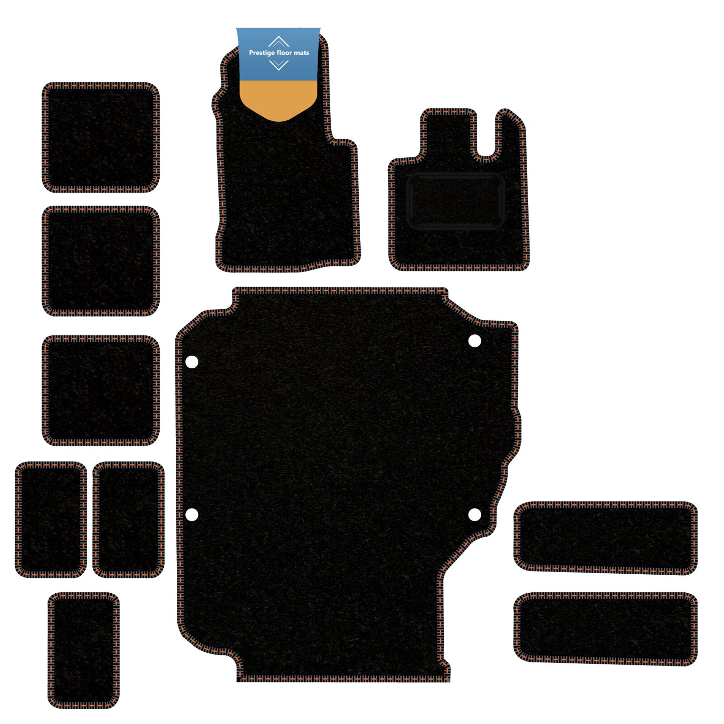 Fits LEVC TXE Full Set Mats Fully Tailored Car Floor Mat