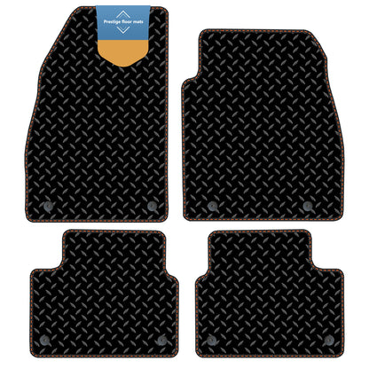 Fits Vauxhall Insignia 2013-2017 Black 3mm Rubber with Coloured Stitch Edge