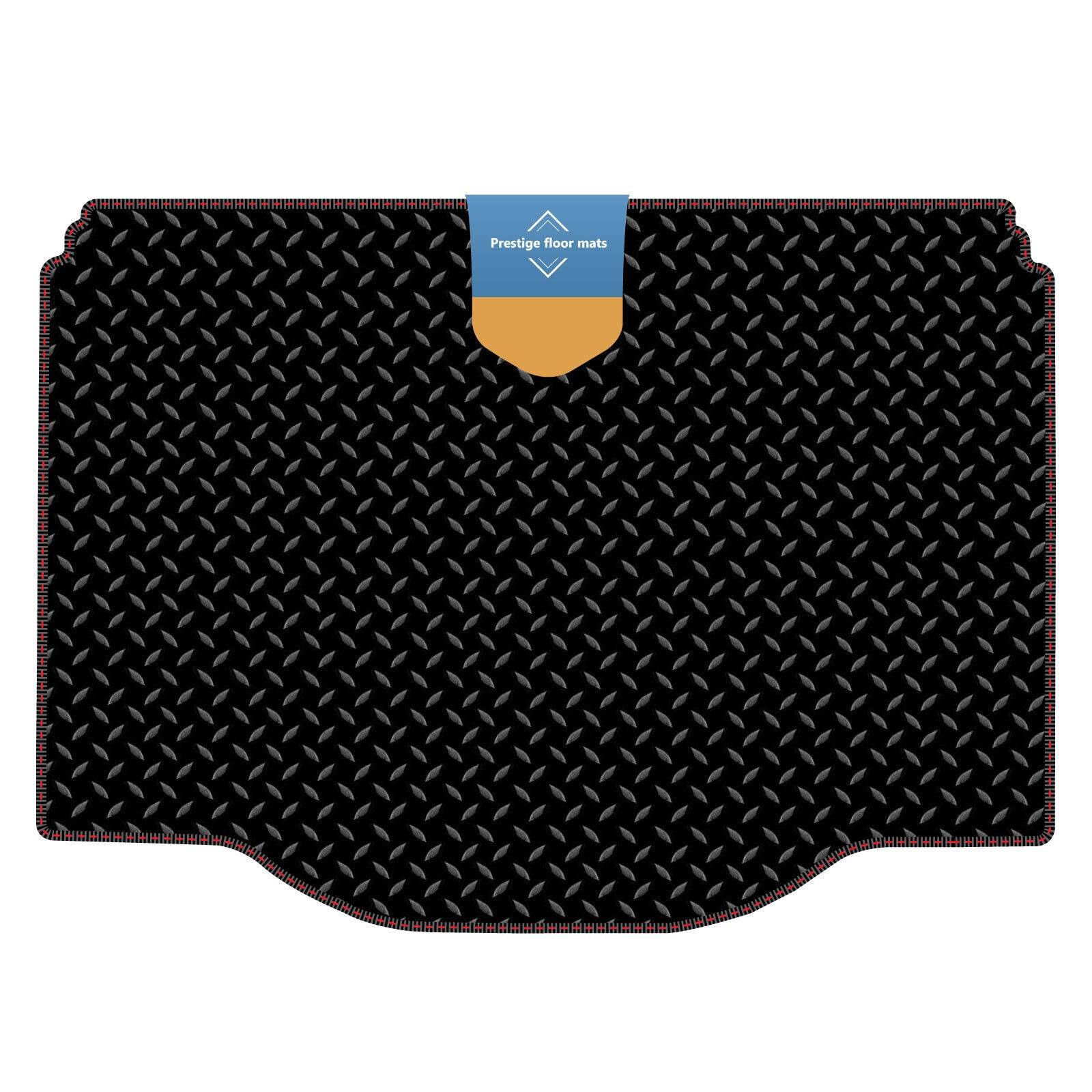 Fits Vauxhall Mokka 2012-2020 Boot Mat in 3mm Rubber with Coloured Stitch Edge