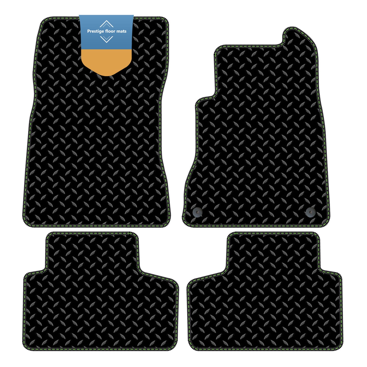 Fits Mercedes Benz GLB 2021 On Black 3mm Rubber with Coloured Stitch Edge