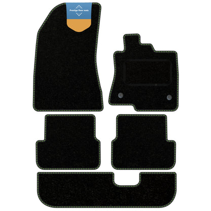 Fits Dacia Jogger 2021 on Black Carpet with Coloured Stitch Edge