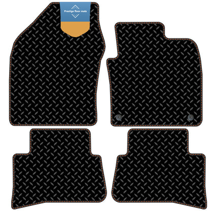 Fits Toyota CH-R CHR 2017 On Black 3mm Rubber with Coloured Stitch Edge